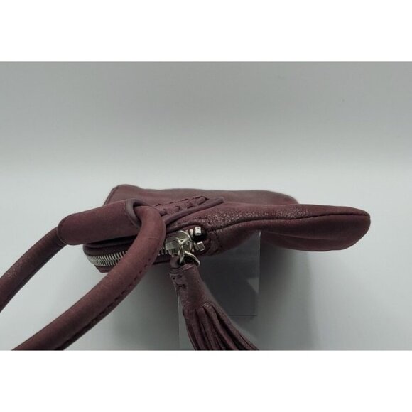 HOBO INTERNATIONAL Sable Wristlet Tassel  PLUM GRAPHITE Wallet Clutch $138 - Picture 9 of 10